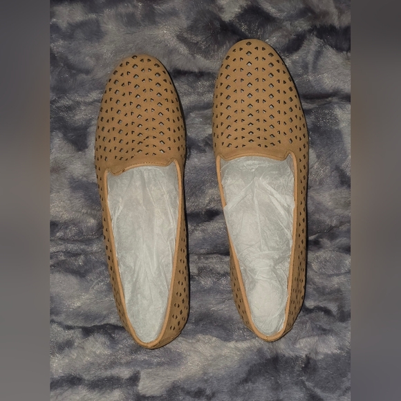 NWB AEROSOLES You Betcha Casual Loafer Nude Nubuck Color Size 11 - Picture 6 of 10